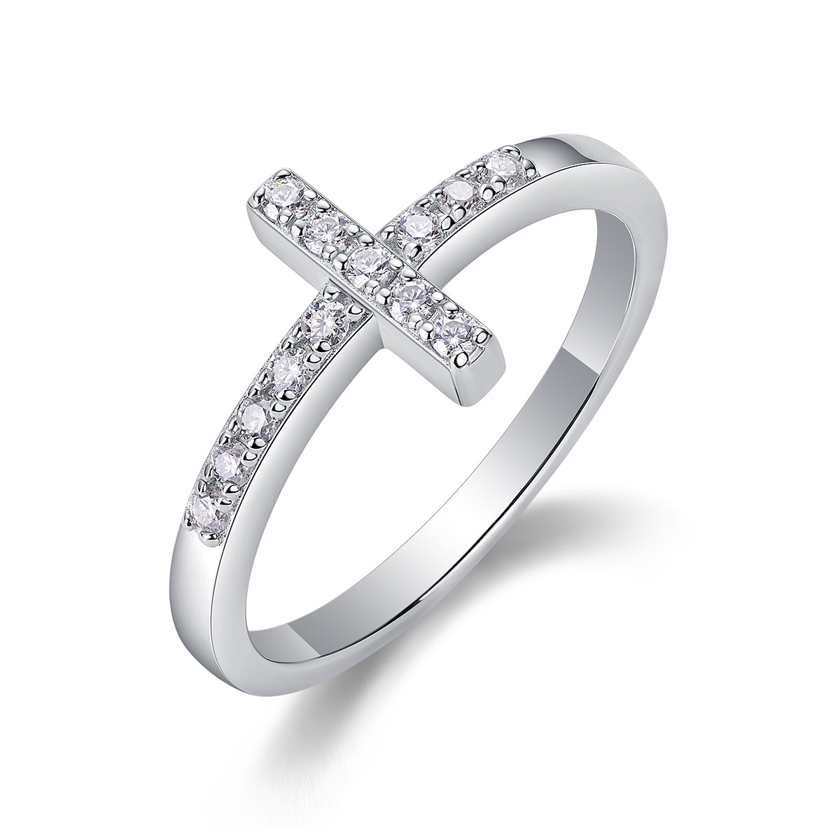 Holy Light Cross Ring Moissanite S925 Silver