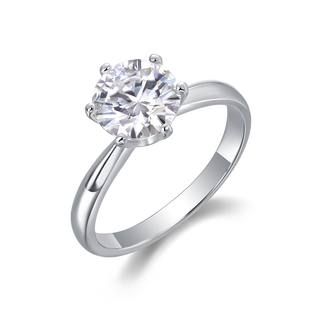 Event Horizon Moissanite Ring - S925 Silver Platinum