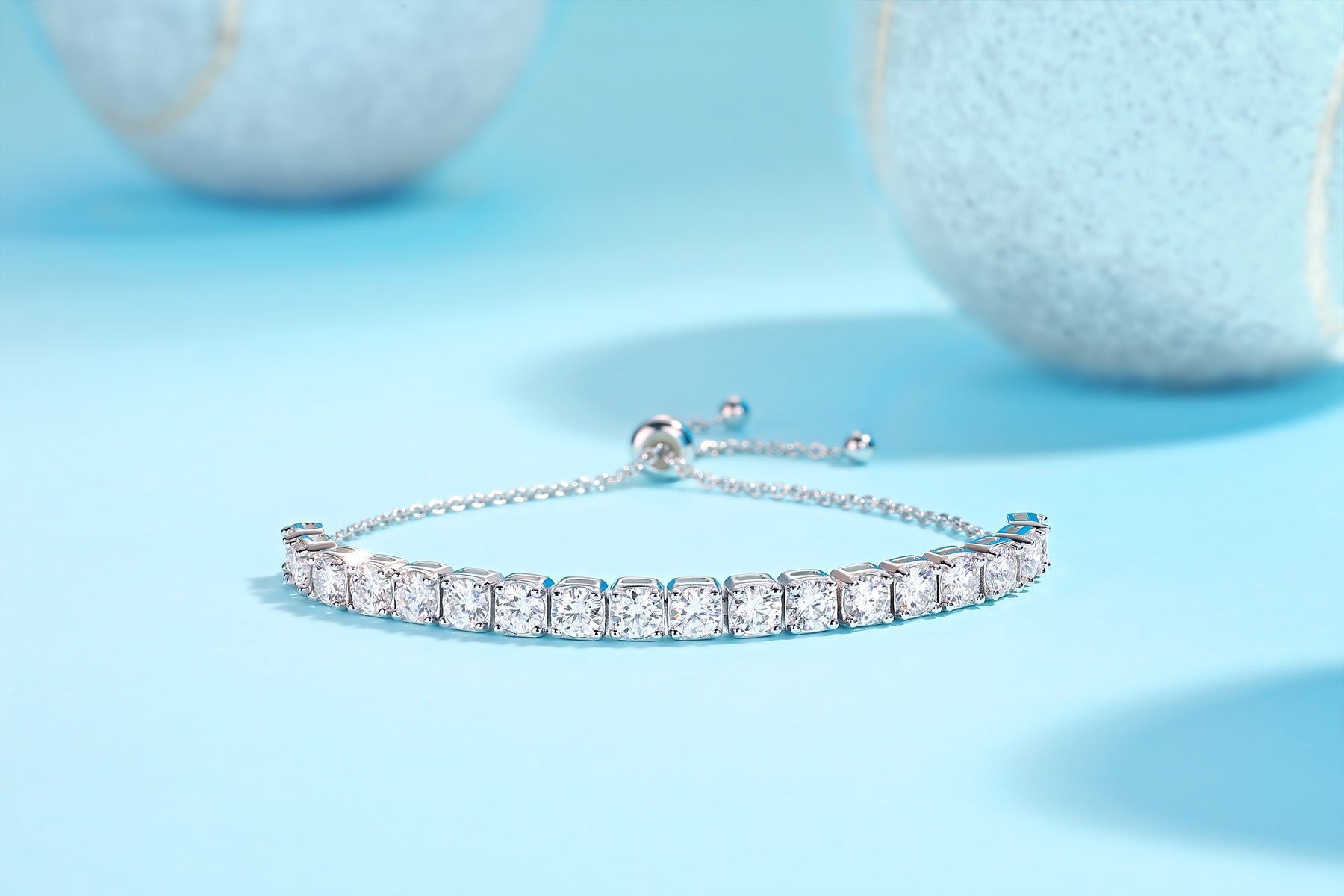 Moonlit River Bracelet Moissanite S925 Silver