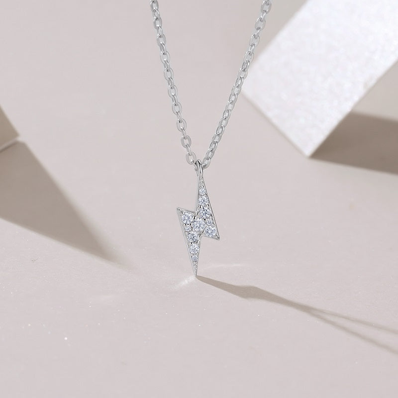 Thunder Glow Moissanite Necklace - S925 Silver