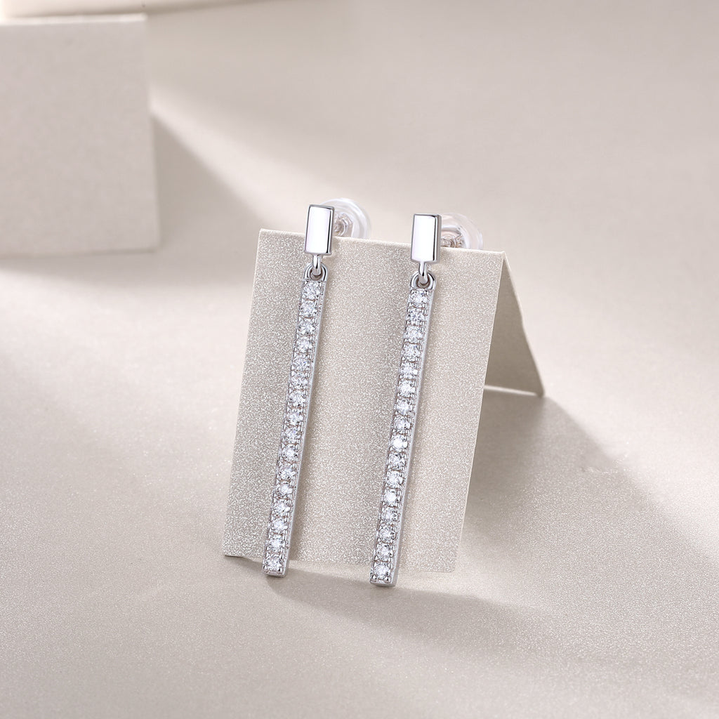 Stellar Moissanite Waterfall Earrings S925