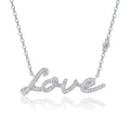 Love's Embrace Moissanite Necklace Silver