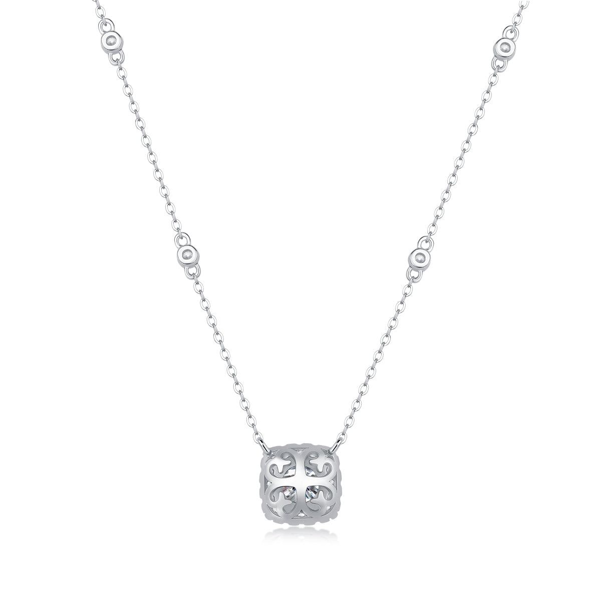Night Mist Moissanite Necklace - S925 Silver 1ct