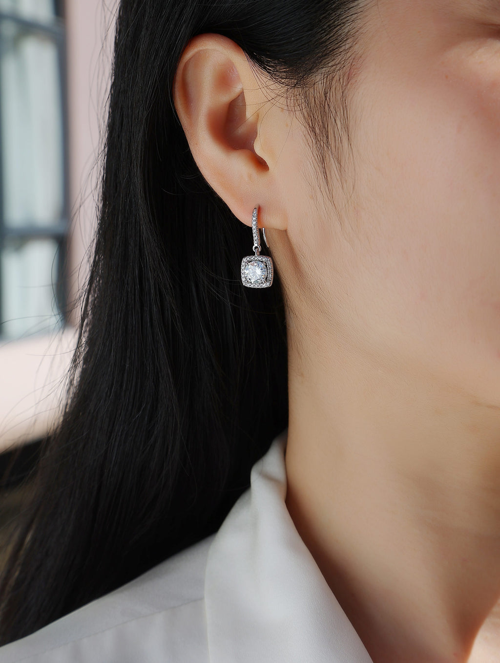 Muliphein Moissanite Earrings - 1 Carat