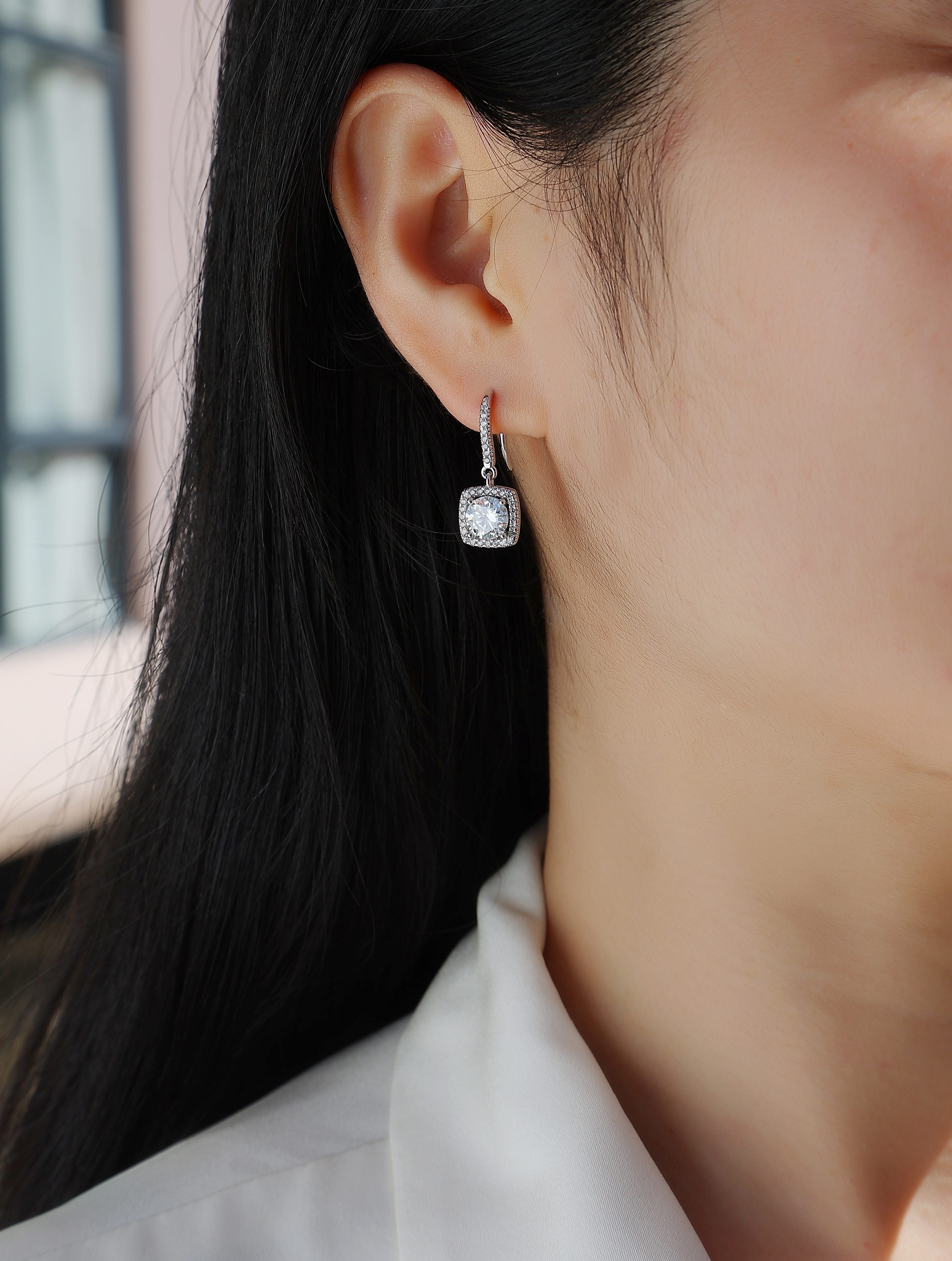 Muliphein Moissanite Earrings - 1 Carat
