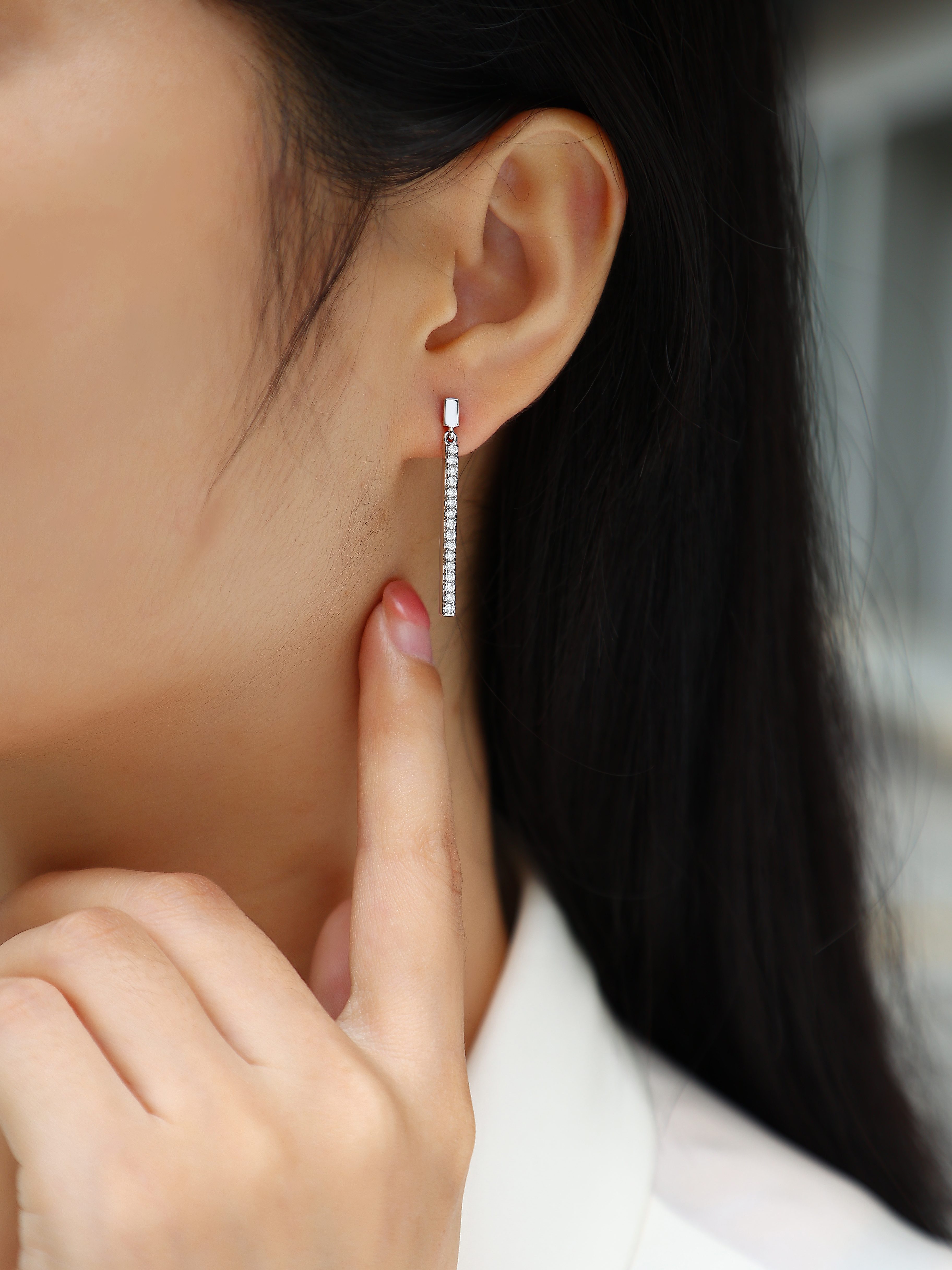Stellar Moissanite Waterfall Earrings S925