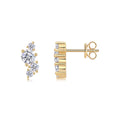 Silk Road Moissanite Stud Earrings - 0.5ct Gold