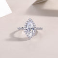 Heartbeat Moissanite Ring S925 Silver