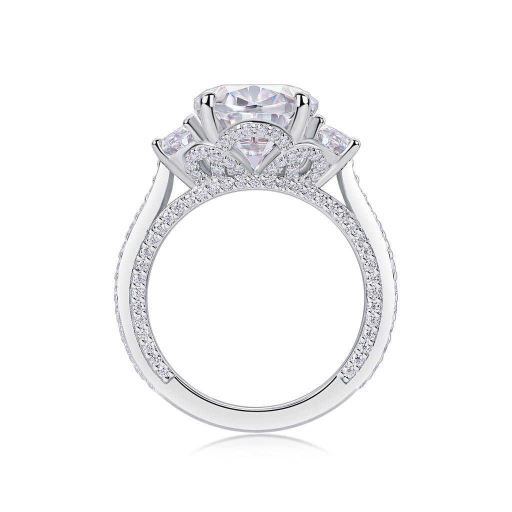 Orion Moissanite Spur Ring - Silver