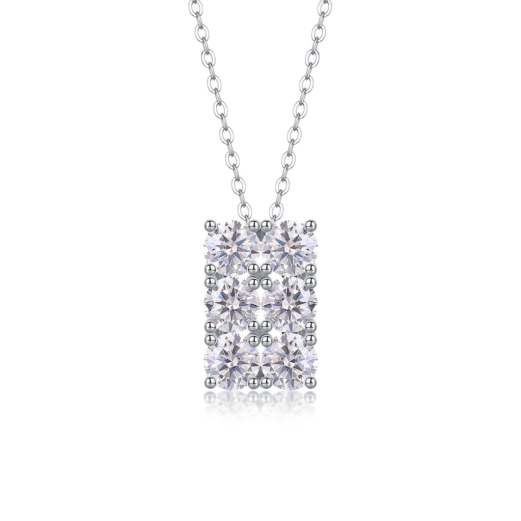 Hadar Moissanite Necklace - Silver 40cm