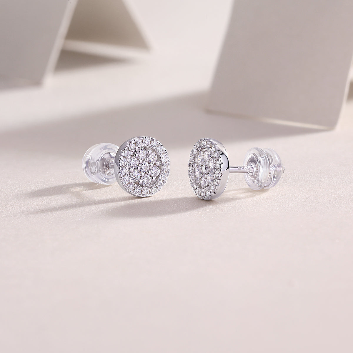 Cosmic Conjecture Moissanite Stud Earrings