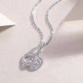 Becrux Moissanite Necklace - S925 Silver 40cm