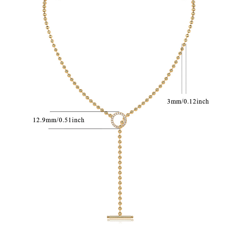 Golden Orbit Moissanite Necklace Gold-Plated