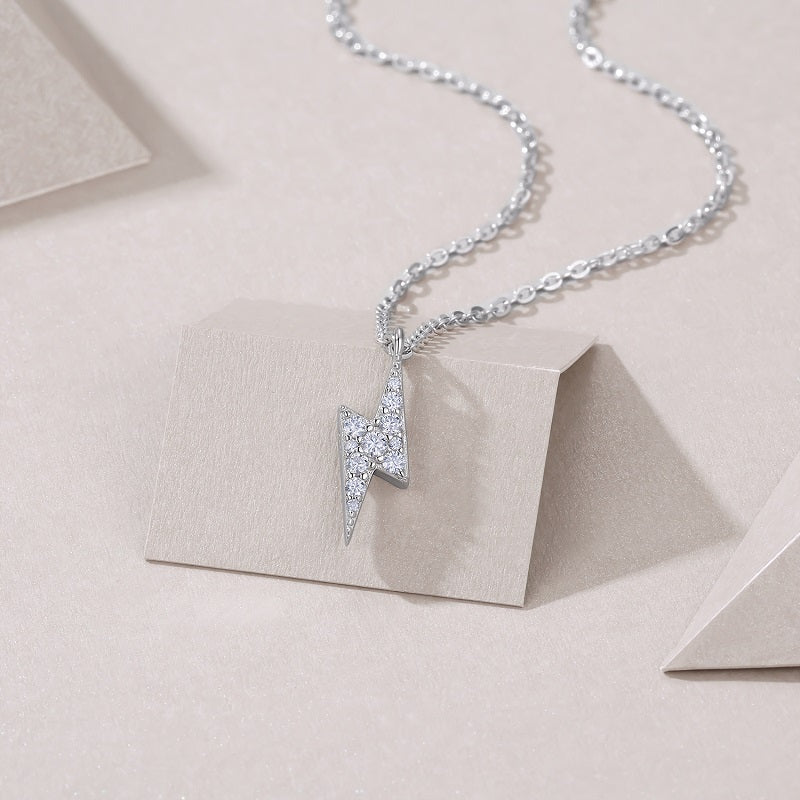Thunder Glow Moissanite Necklace - S925 Silver