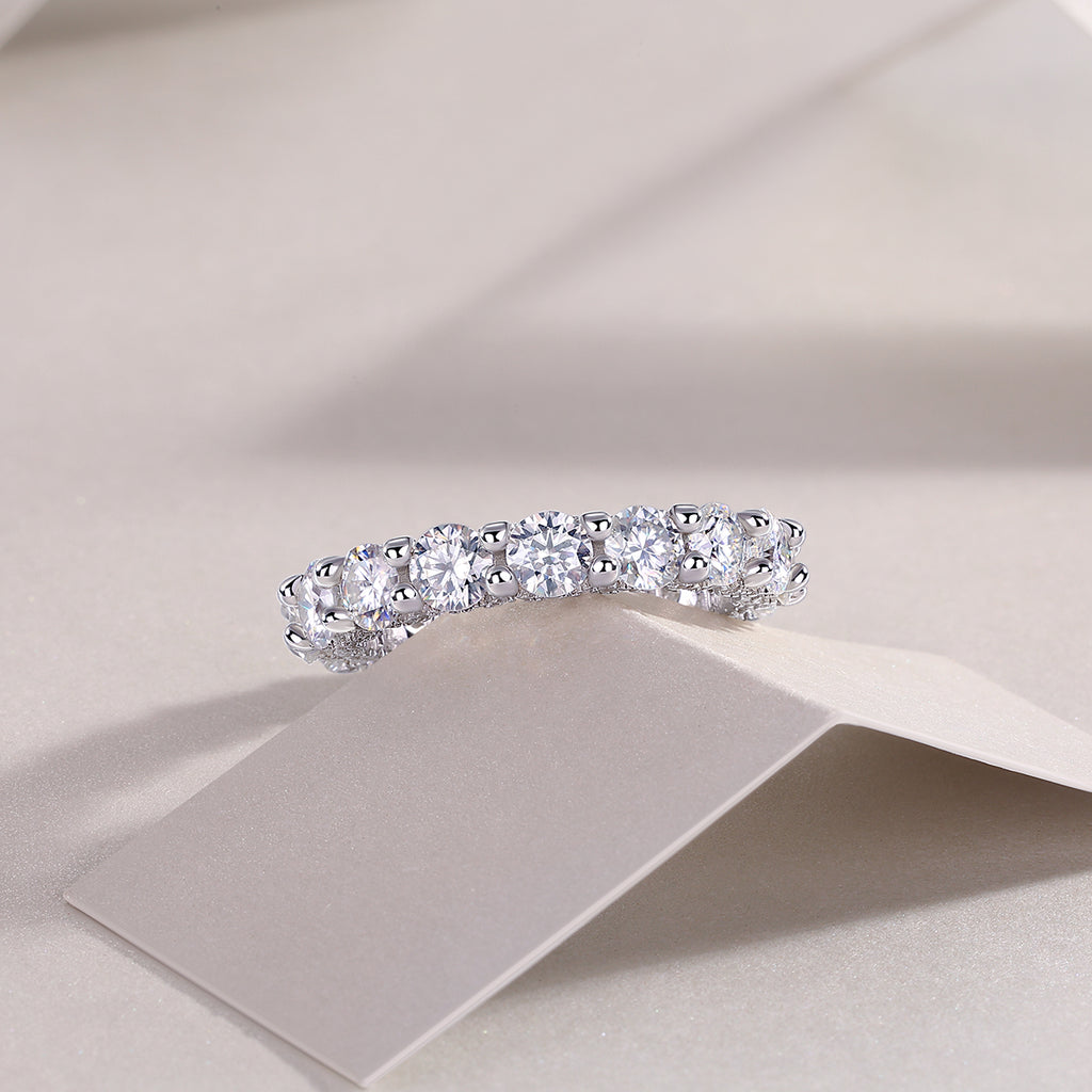 Ferris Wheel Moissanite Ring S925 Silver