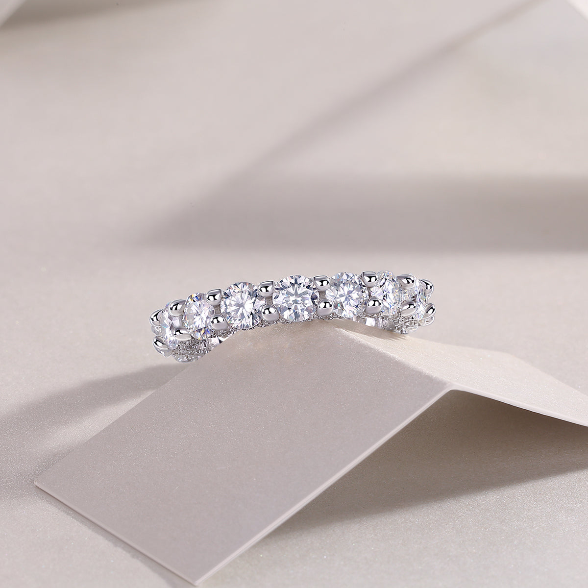 Ferris Wheel Moissanite Ring S925 Silver