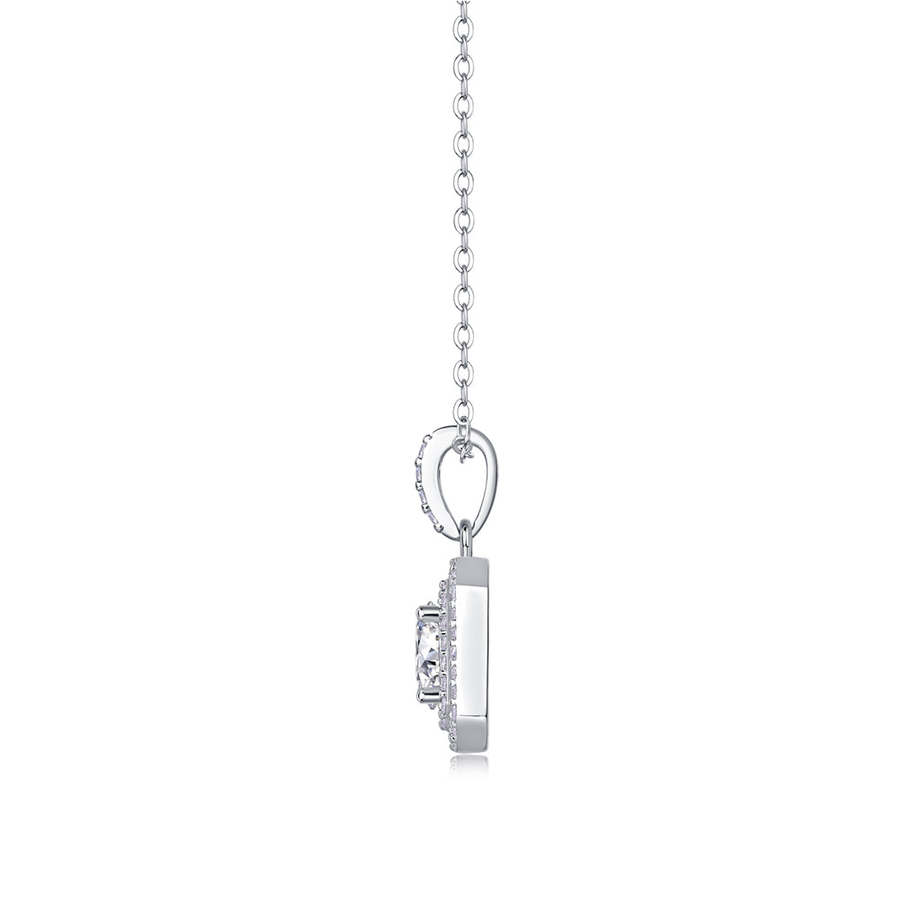 Amulet Vision Necklace - Moissanite 1ct Silver 40cm