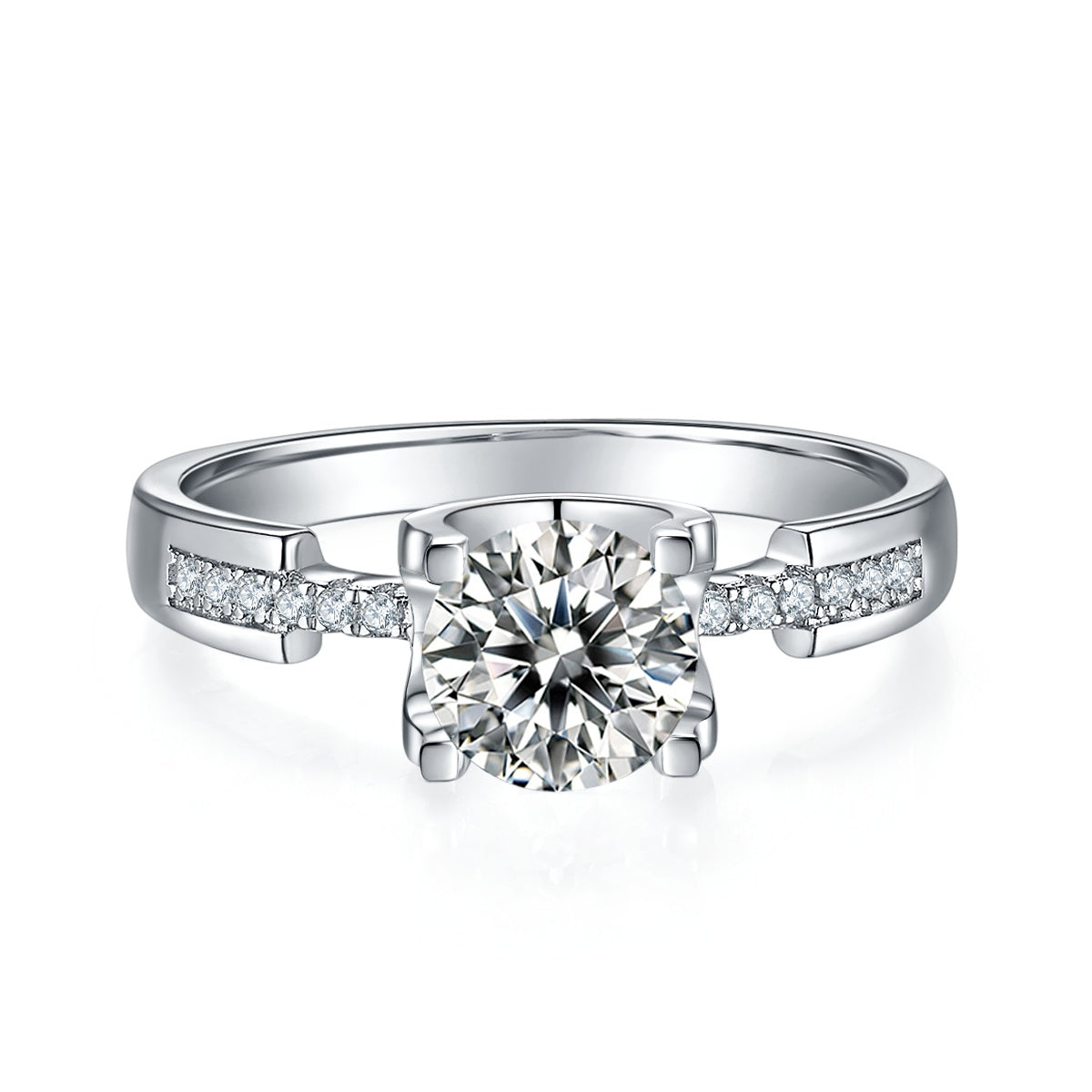 Shield of Light Moissanite Ring 1 Carat S925