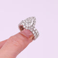 Light Echo Moissanite Pear Ring S925