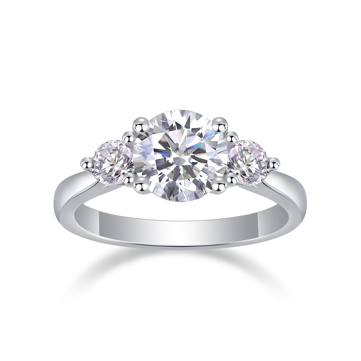 Castor Moissanite Twin Ring - 2 Carat