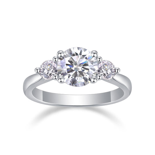 Castor Moissanite Twin Ring - 2 Carat