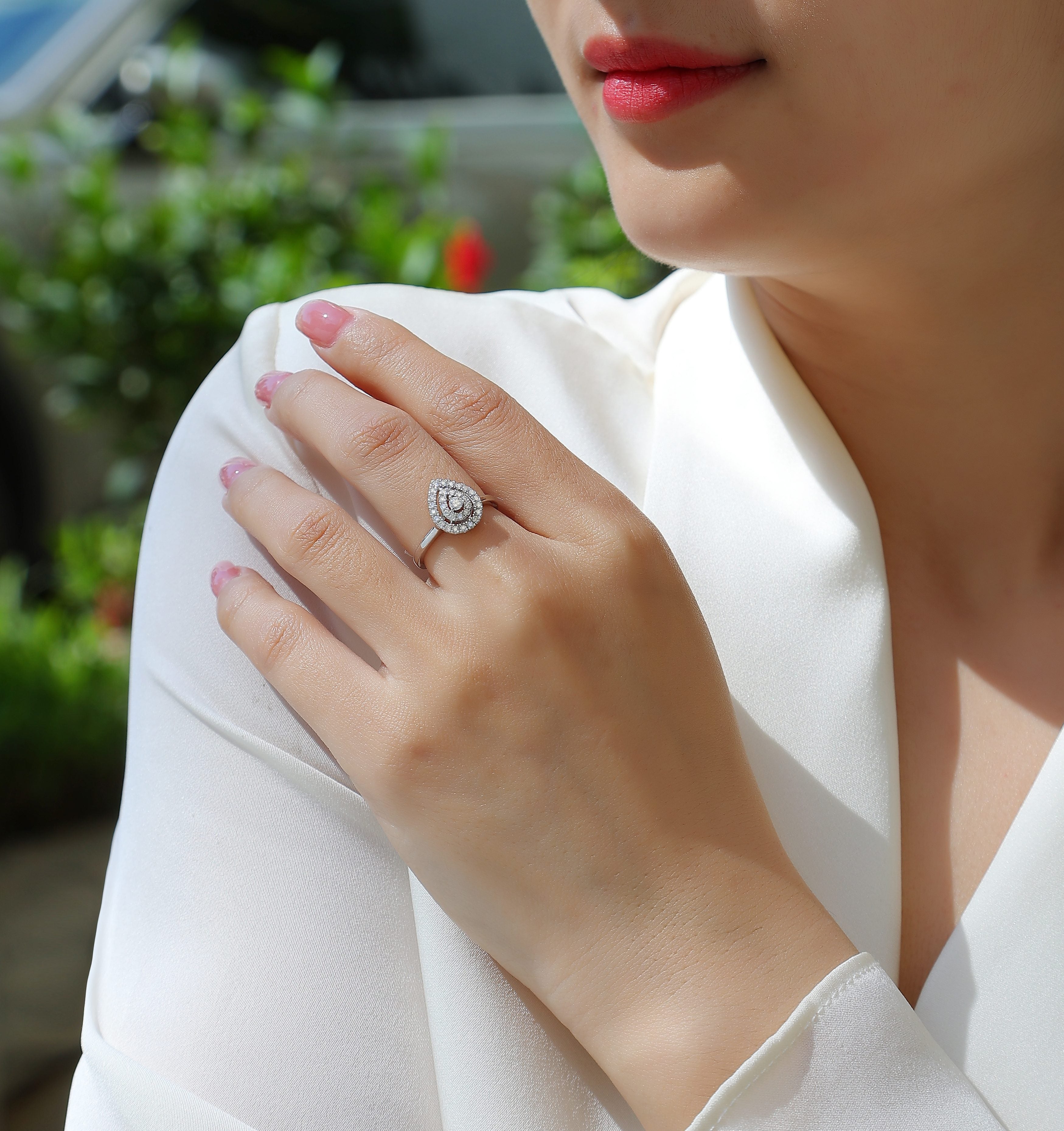 Magnetic North Moissanite Ring S925 Silver