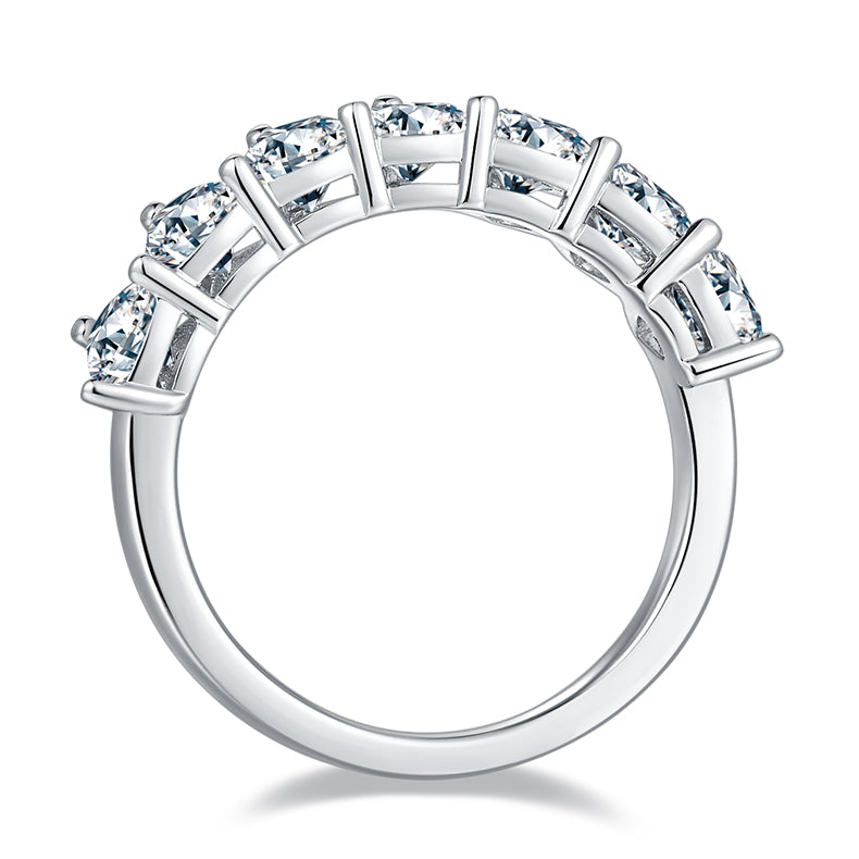Ecliptic Plane Ring Moissanite Platinum S925