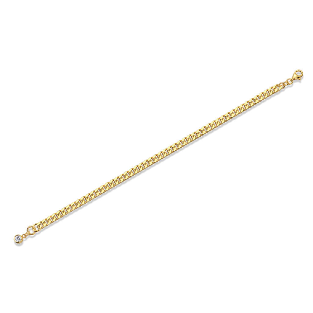 Sunlit Void Moissanite Bracelet Gold