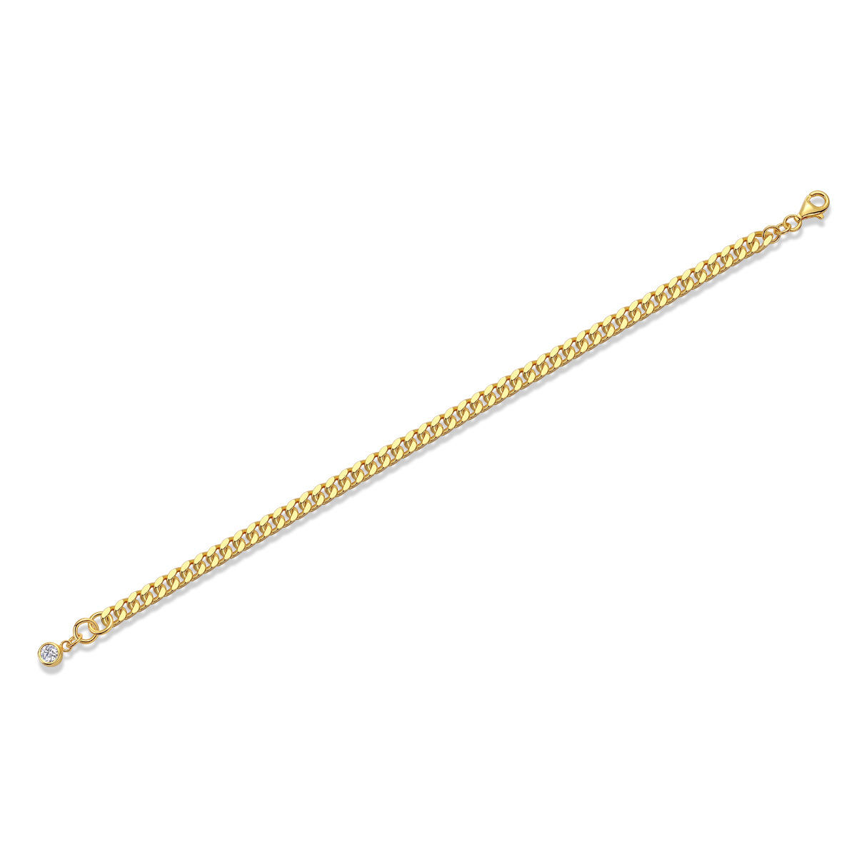 Sunlit Void Moissanite Bracelet Gold