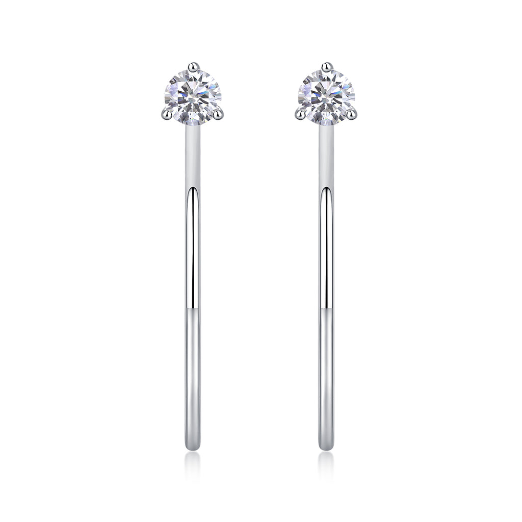 Zenith Glow Moissanite Earrings S925 Silver