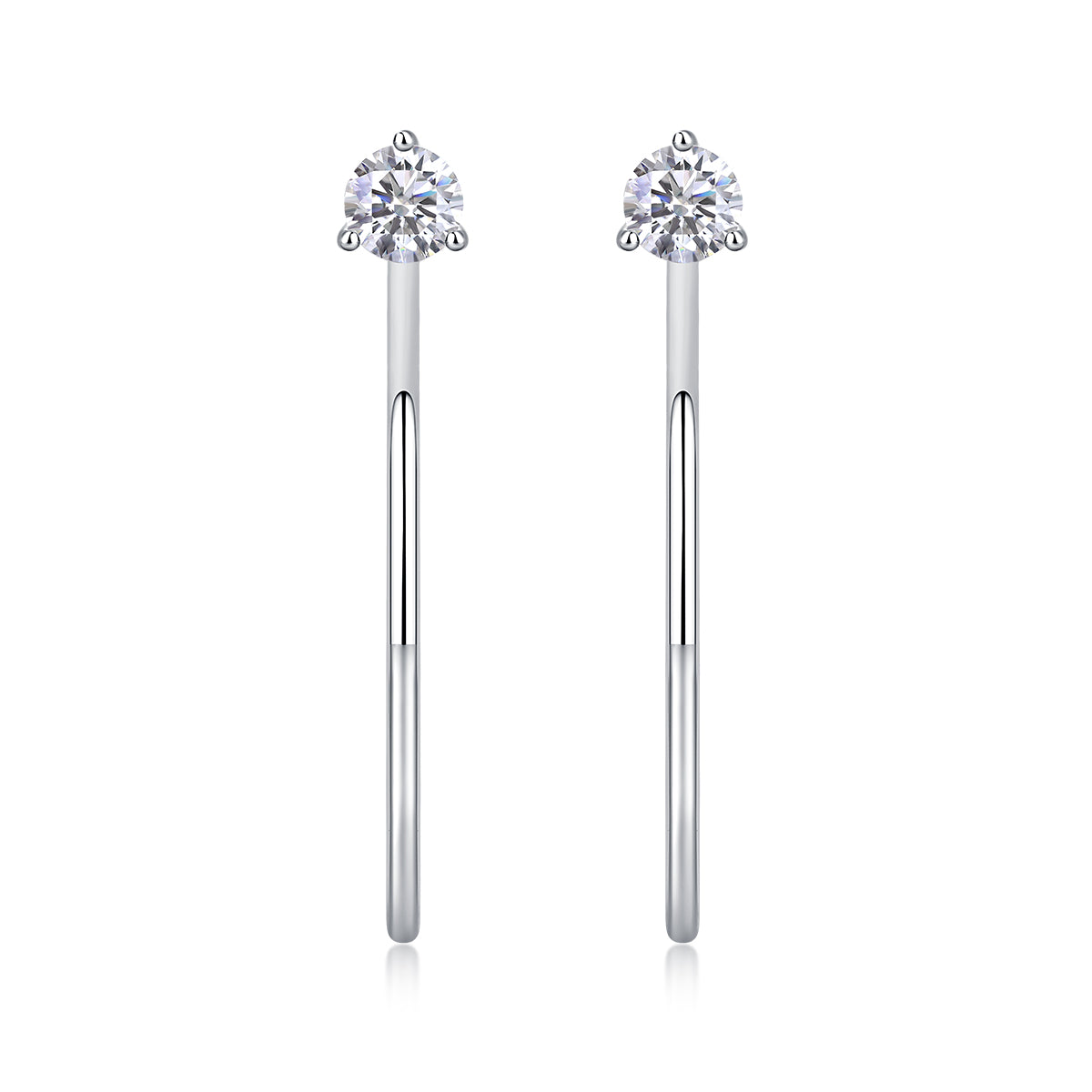 Zenith Glow Moissanite Earrings S925 Silver