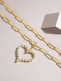 The Heart's Moissanite Necklace - Gold Plated