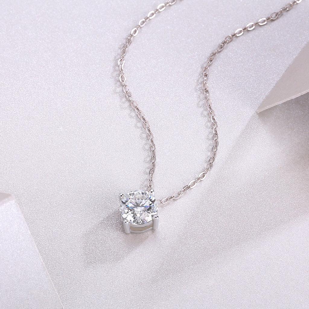 Sargas Moissanite Necklace 1 Carat S925 Silver