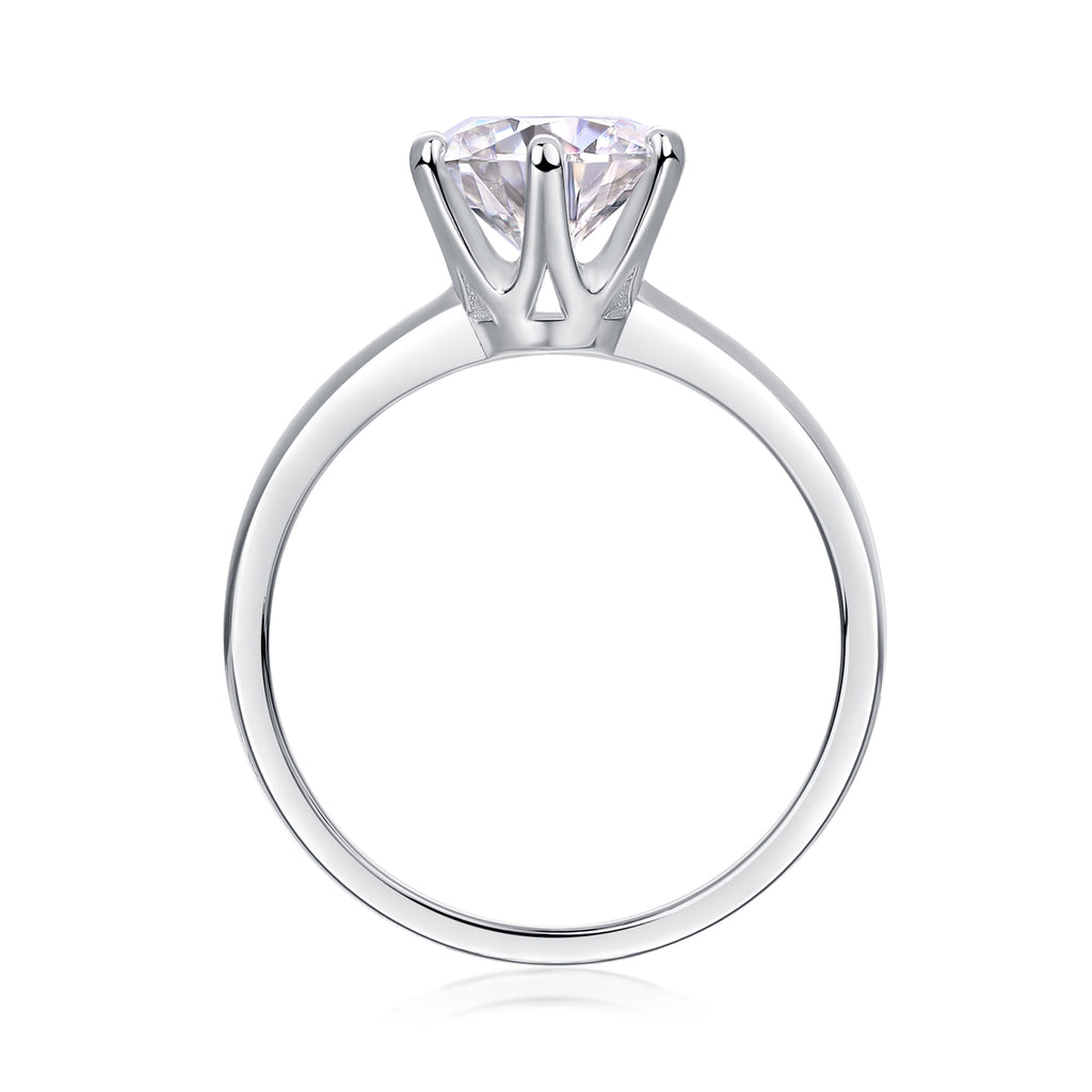 Event Horizon Moissanite Ring - S925 Silver Platinum