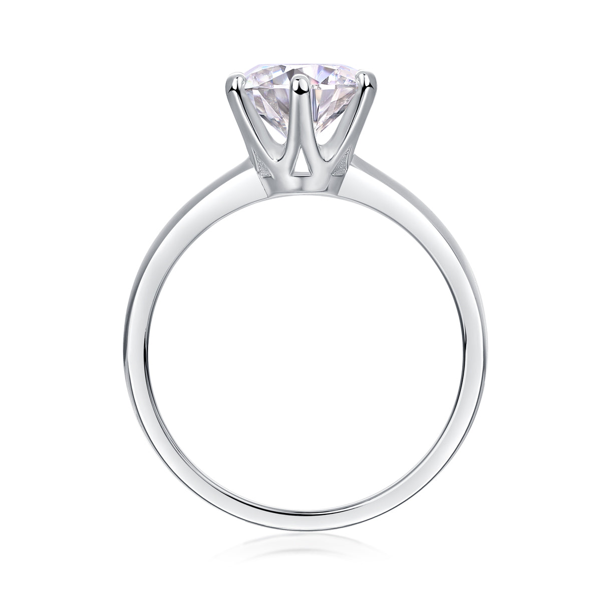 Event Horizon Moissanite Ring - S925 Silver Platinum
