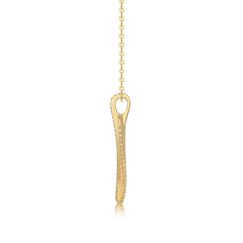 Fallen Leaves Moissanite Necklace Gold