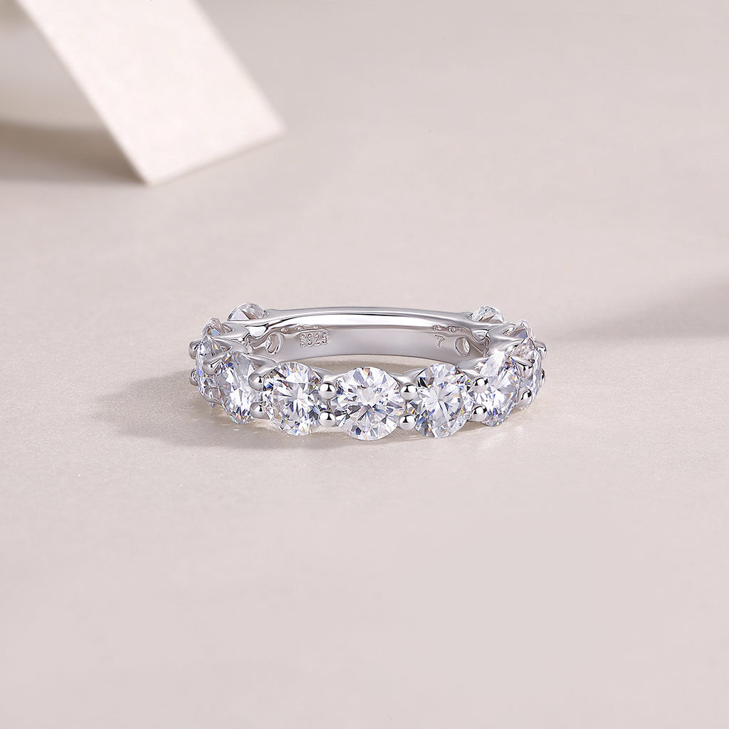 Spica Pure Moissanite Ring - S925 Silver 5.0ct