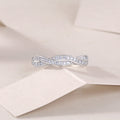 Stellar Braid Ring Moissanite S925 Silver