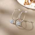 Hidden Grace 2ct Moissanite Earrings - Silver