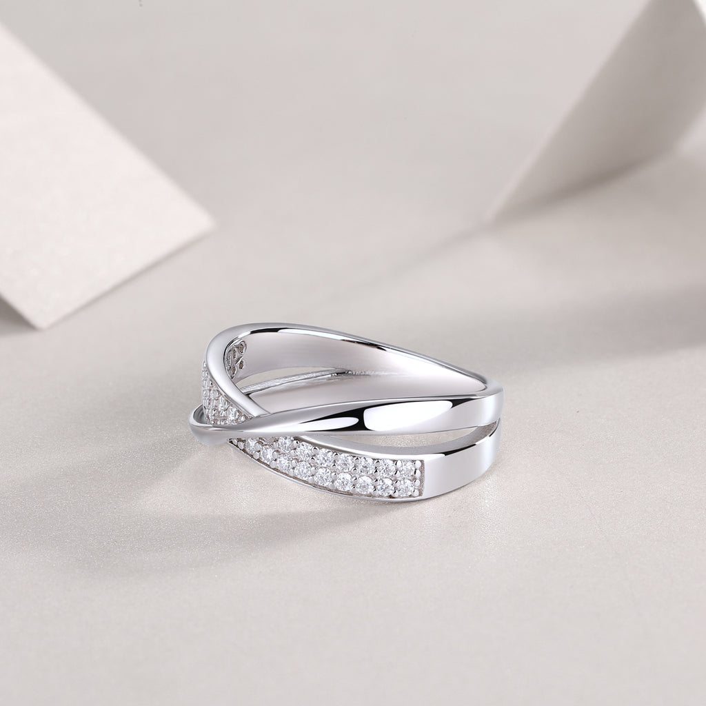 Dexterous Moissanite Ring - S925 Silver Platinum