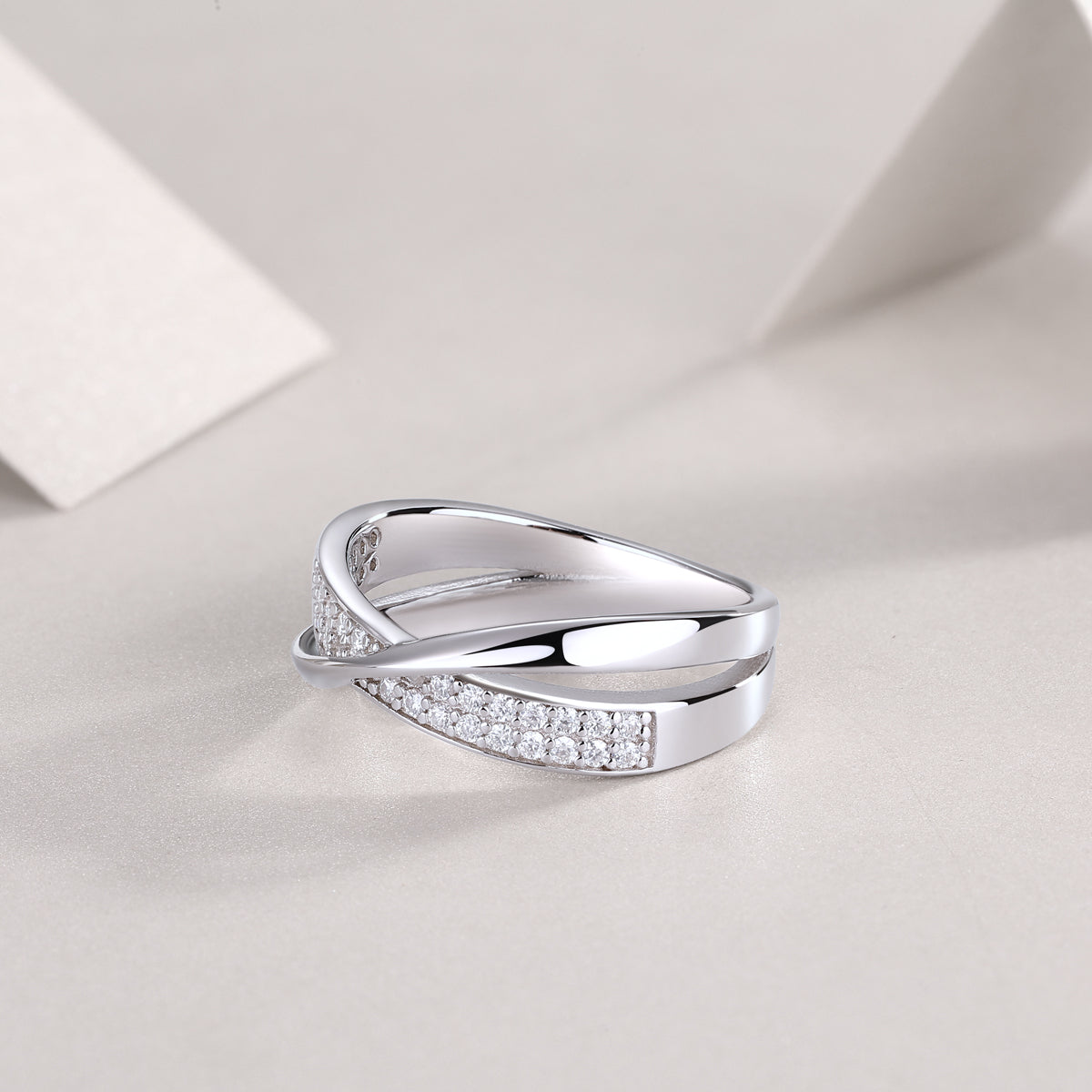 Dexterous Moissanite Ring - S925 Silver Platinum