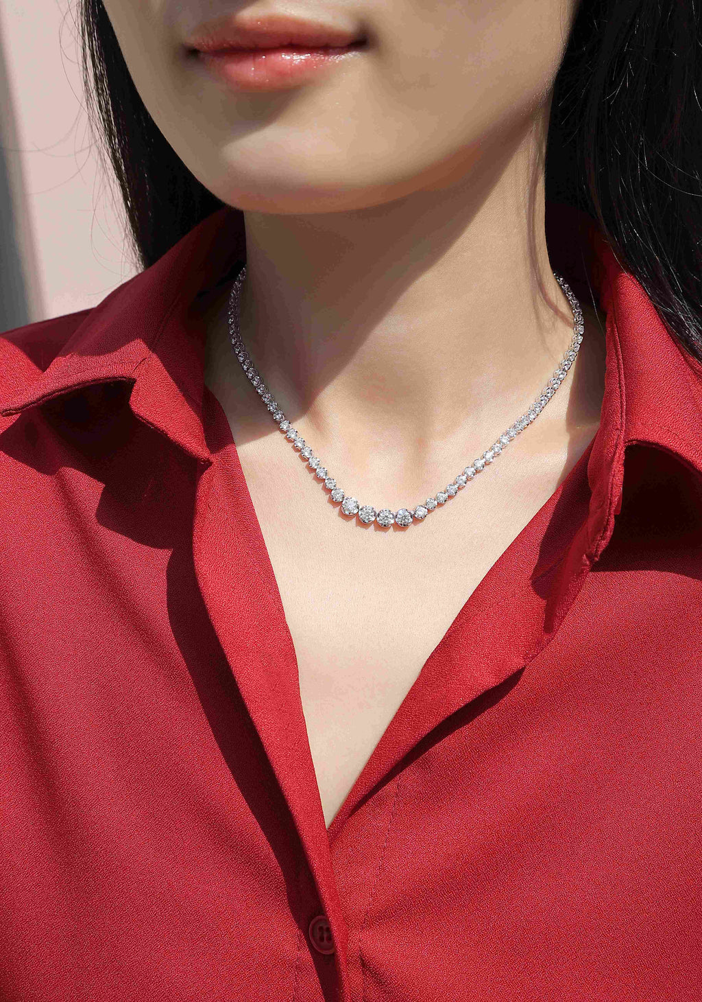 Spellbound Gaze Necklace - Moissanite S925 Silver
