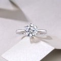 Event Horizon Moissanite Ring - S925 Silver Platinum