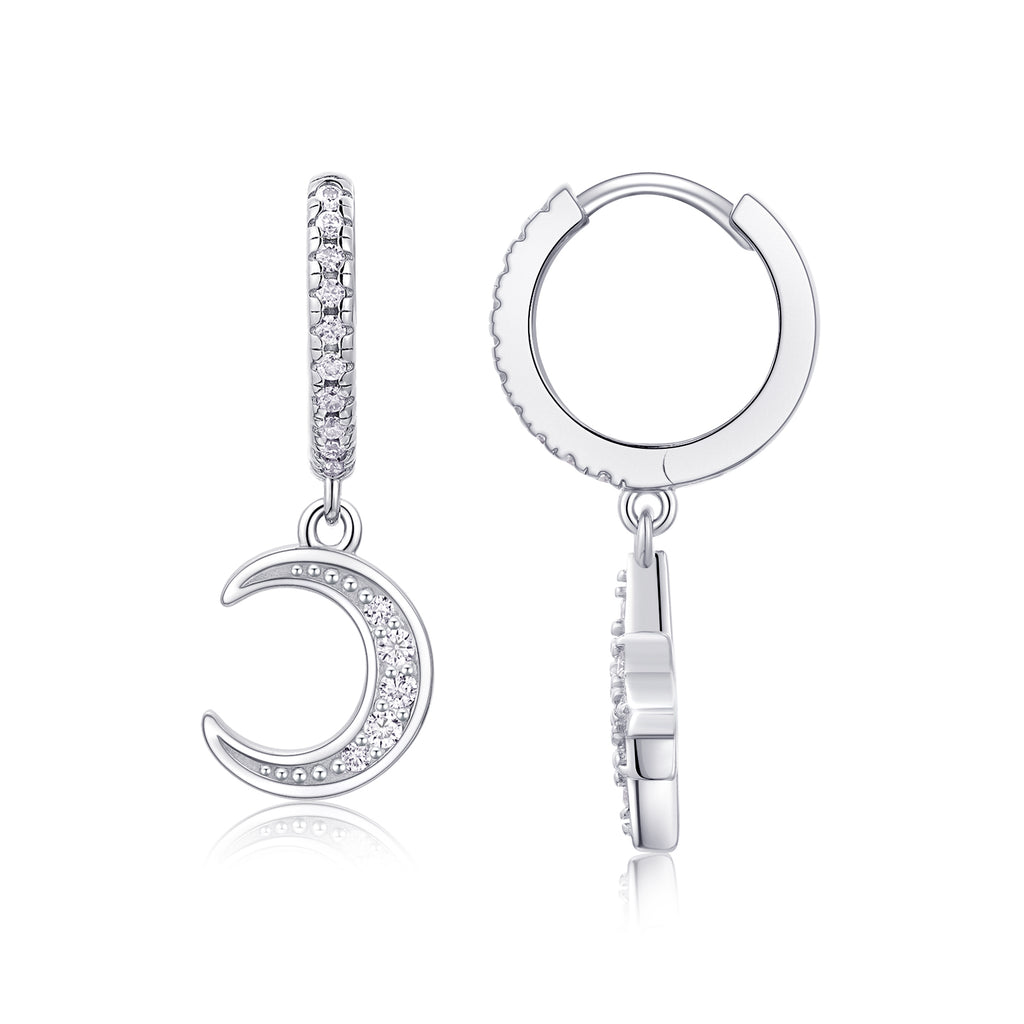 SunMoon Radiance Moissanite Earrings