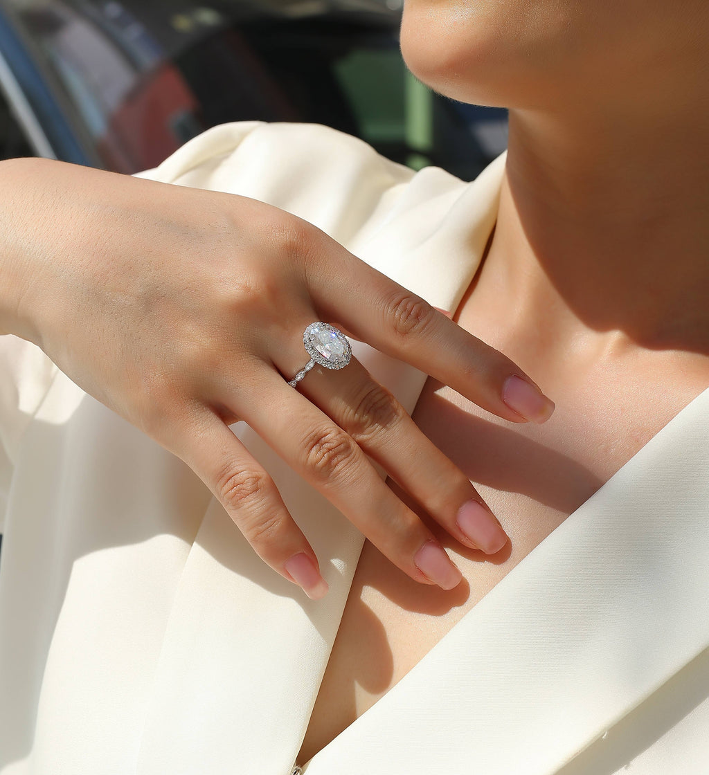 Star Cluster Moissanite Ring - S925 Silver