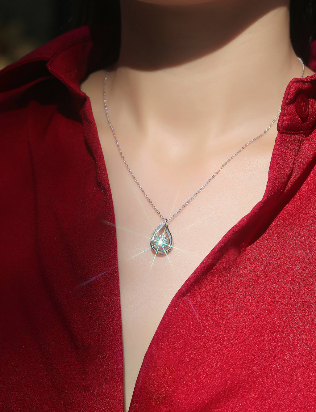 Shaula Moissanite Necklace - 1 Carat S925 Silver