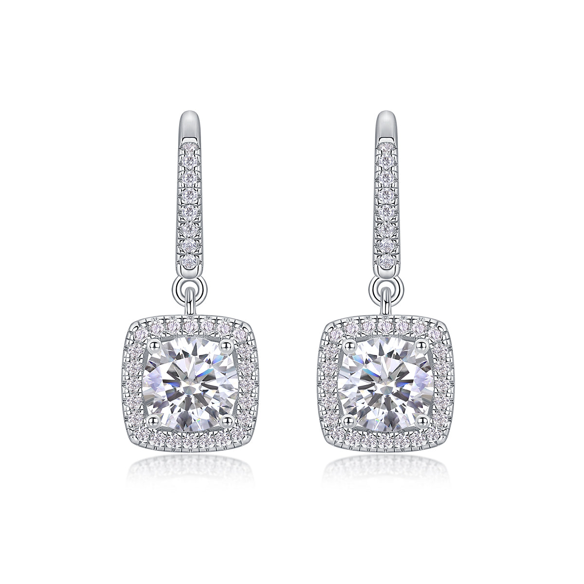 Muliphein Moissanite Earrings - 1 Carat