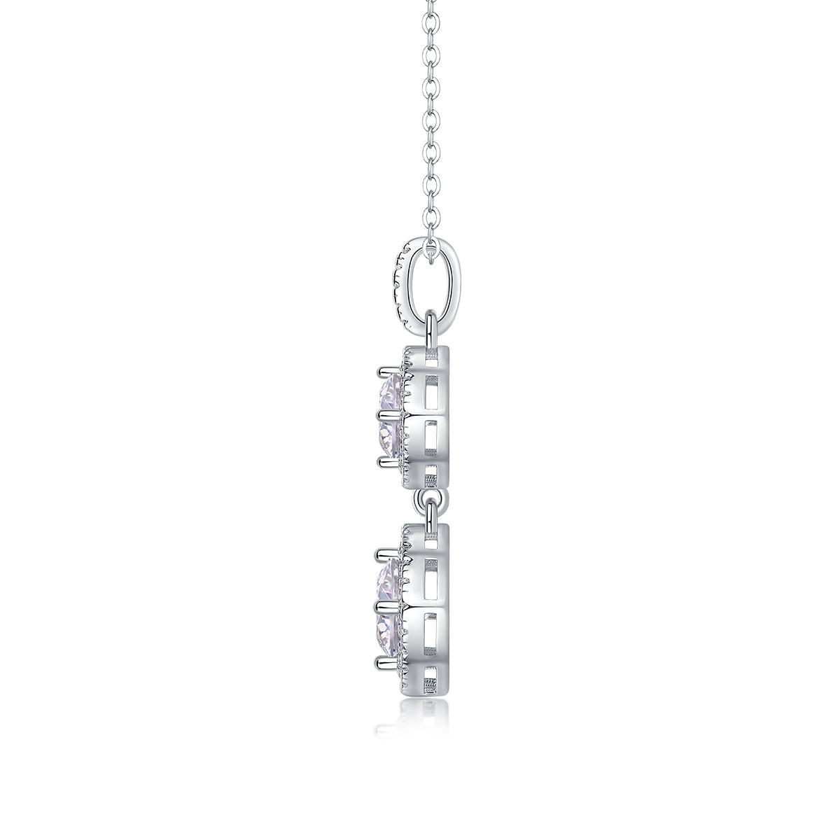 Snow Field Fairyland Moissanite Necklace 1CT