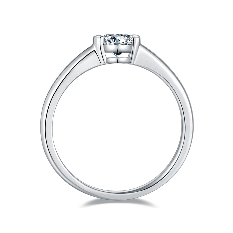 Altair Wing Ring - Moissanite 0.5ct Silver