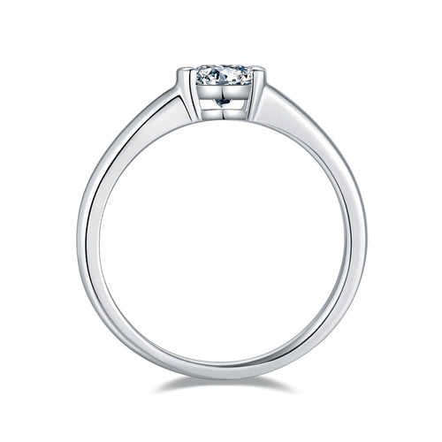 Altair Wing Ring - Moissanite 0.5ct Silver